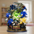 Sonic the Hedgehog 35th Anniversary Custom Shape Acrylic Plaque – GNE7374
