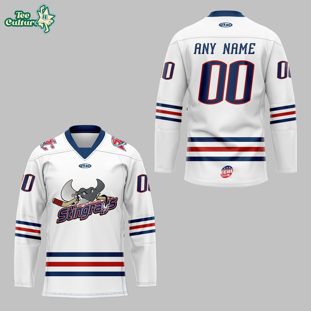 South Carolina Stingrays 2001 Retro Throwback 2026 Custom Hockey Jersey