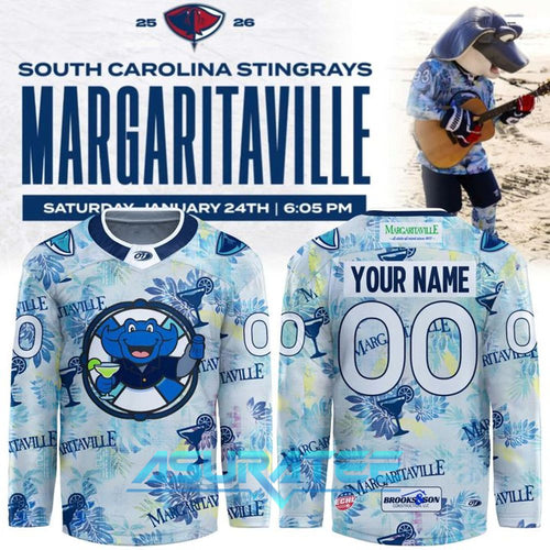 South Carolina Stingrays 2026 Margaritaville Hockey Jersey
