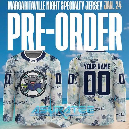 South Carolina Stingrays x Margaritaville Night Hockey Jersey 2025