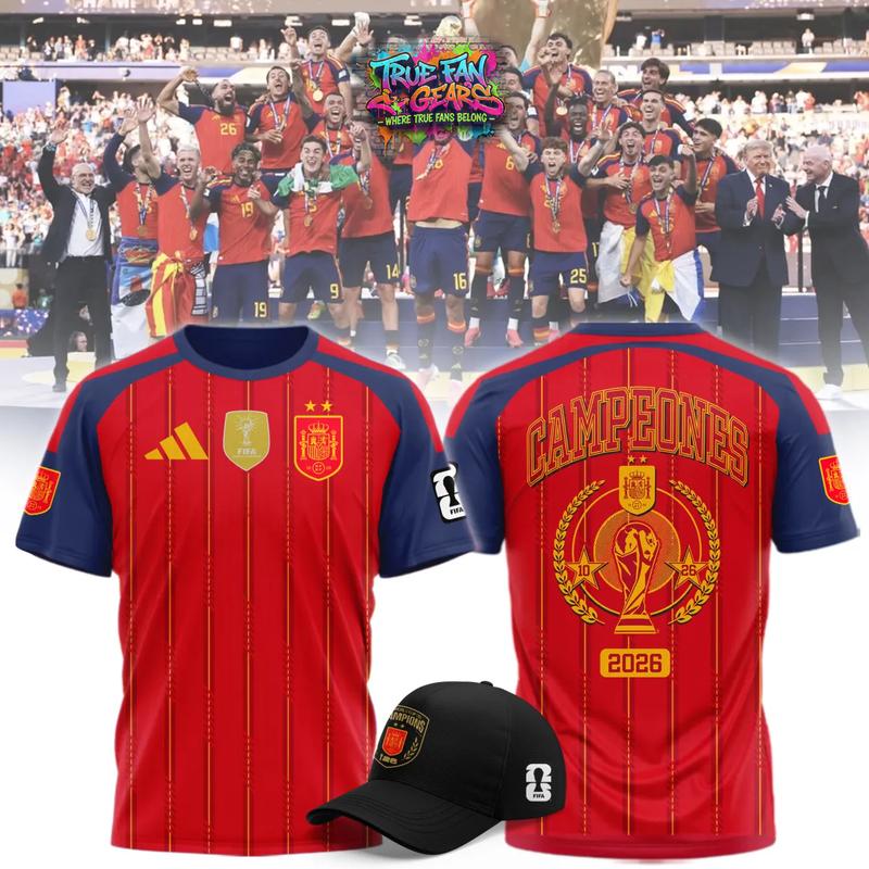 Spain 2026 World Cup Champions Signature Football Jersey