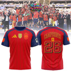 Spain 2026 World Cup Champions Signature Football Jersey