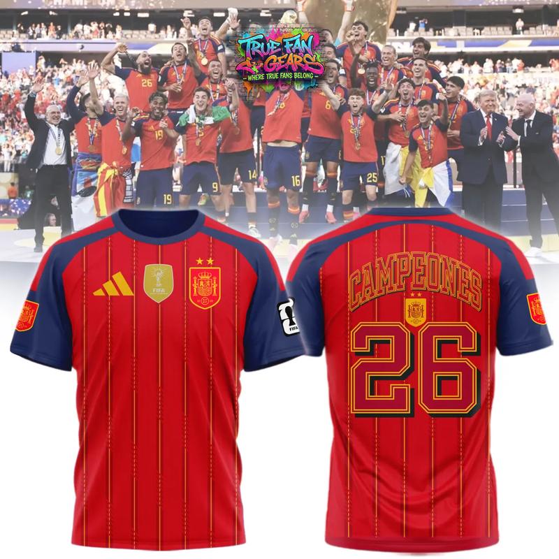 Spain 2026 World Cup Champions Signature Football Jersey