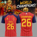 Spain National Football Team 2026 Wolrd Cup Champions Home Jersey