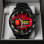 Spain National Team 2026 FIFA World Cup Champions Black Stainless Steel Watch - TANTN24477