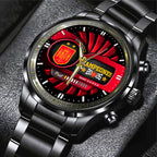 Spain National Team 2026 FIFA World Cup Champions Black Stainless Steel Watch - TANTN24477
