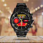 Spain National Team 2026 FIFA World Cup Champions Black Stainless Steel Watch - TANTN24478
