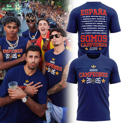 Spain World Cup 2026 Champions Navy Blue Shirt - Somos Campeones Football