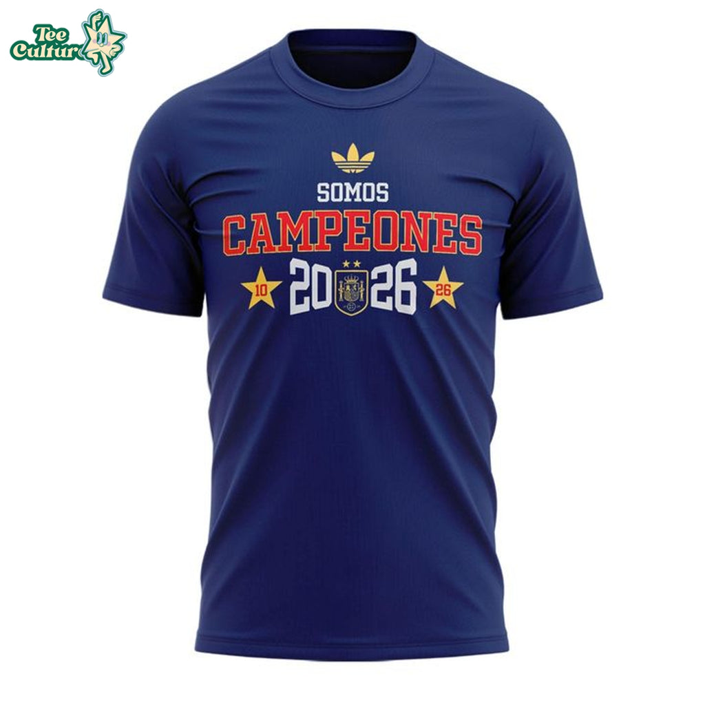 Spain World Cup 2026 Champions Navy Blue Shirt - Somos Campeones Football