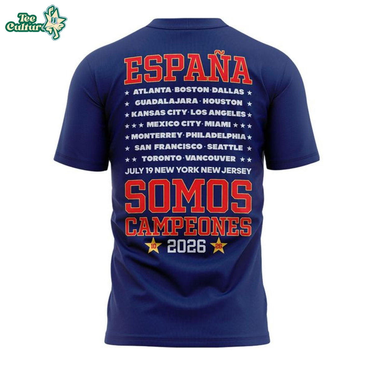 Spain World Cup 2026 Champions Navy Blue Shirt - Somos Campeones Football