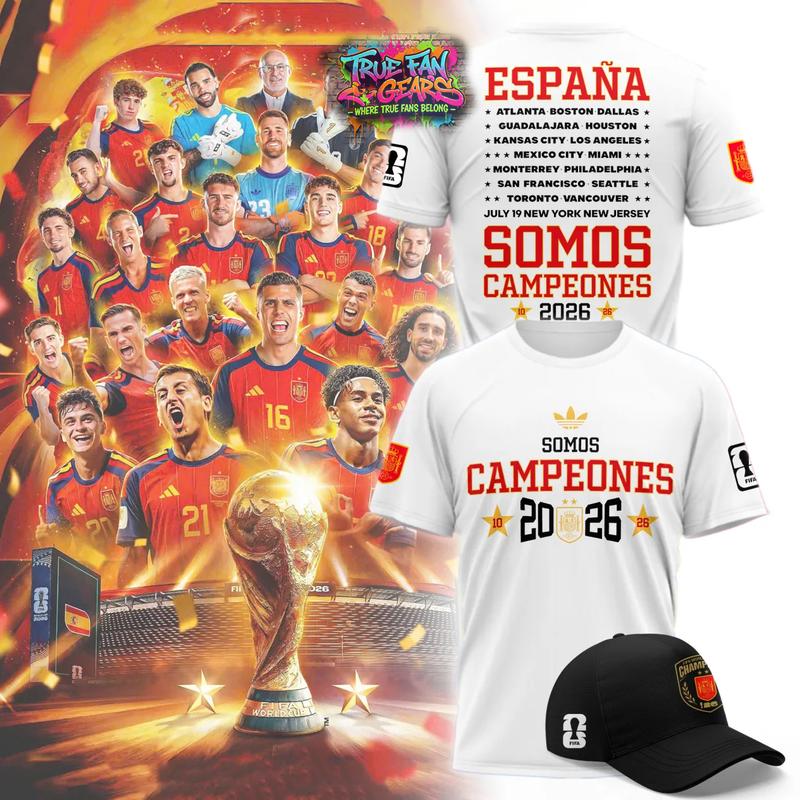 Spain World Cup Champions 2026 Special New Tee Shirt