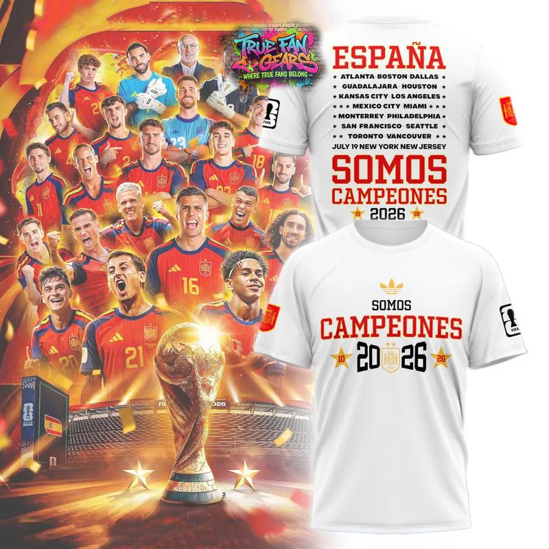Spain World Cup Champions 2026 Special New Tee Shirt