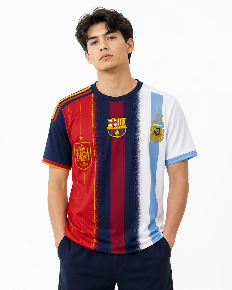 Spain x Barcelona x Argentina 2026 World Cup Shirt