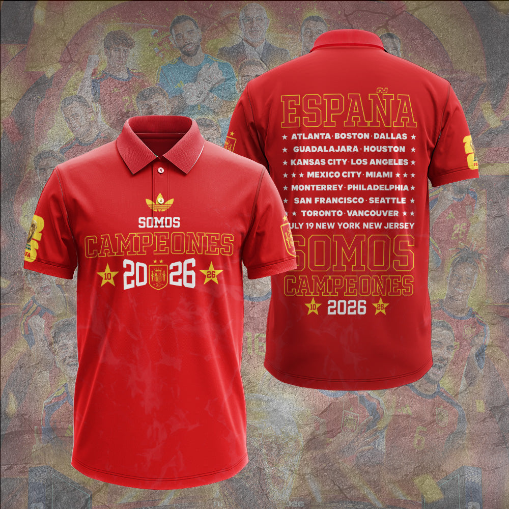 Spain National Team 2026 FIFA World Cup Champions 3D Apparel – GNE7706