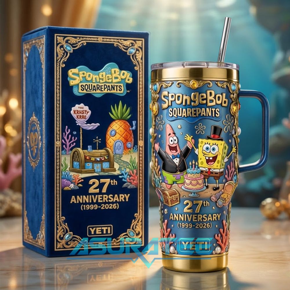Spongebob Squarepants 27th Anniversary Special YETI Tumbler