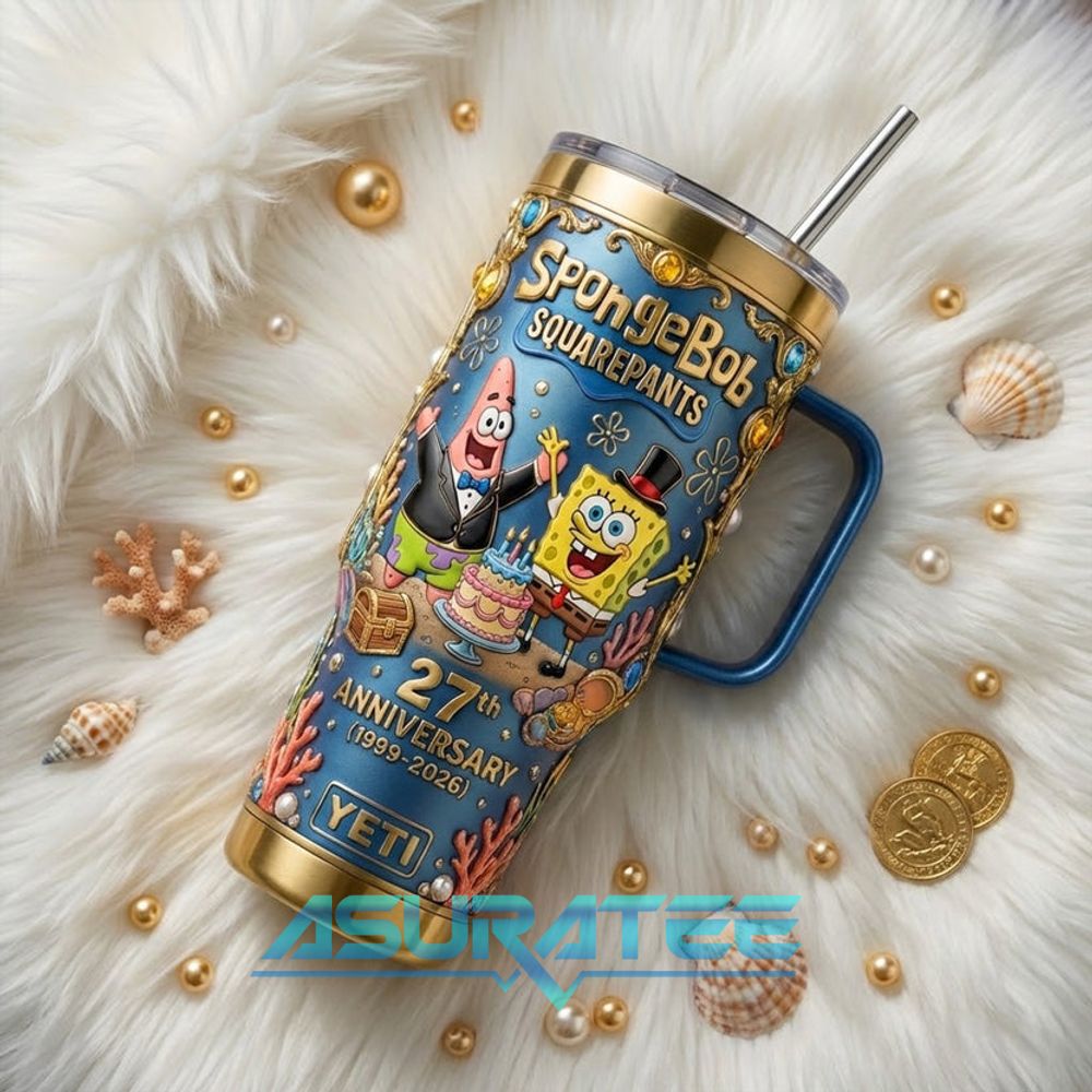 Spongebob Squarepants 27th Anniversary Special YETI Tumbler