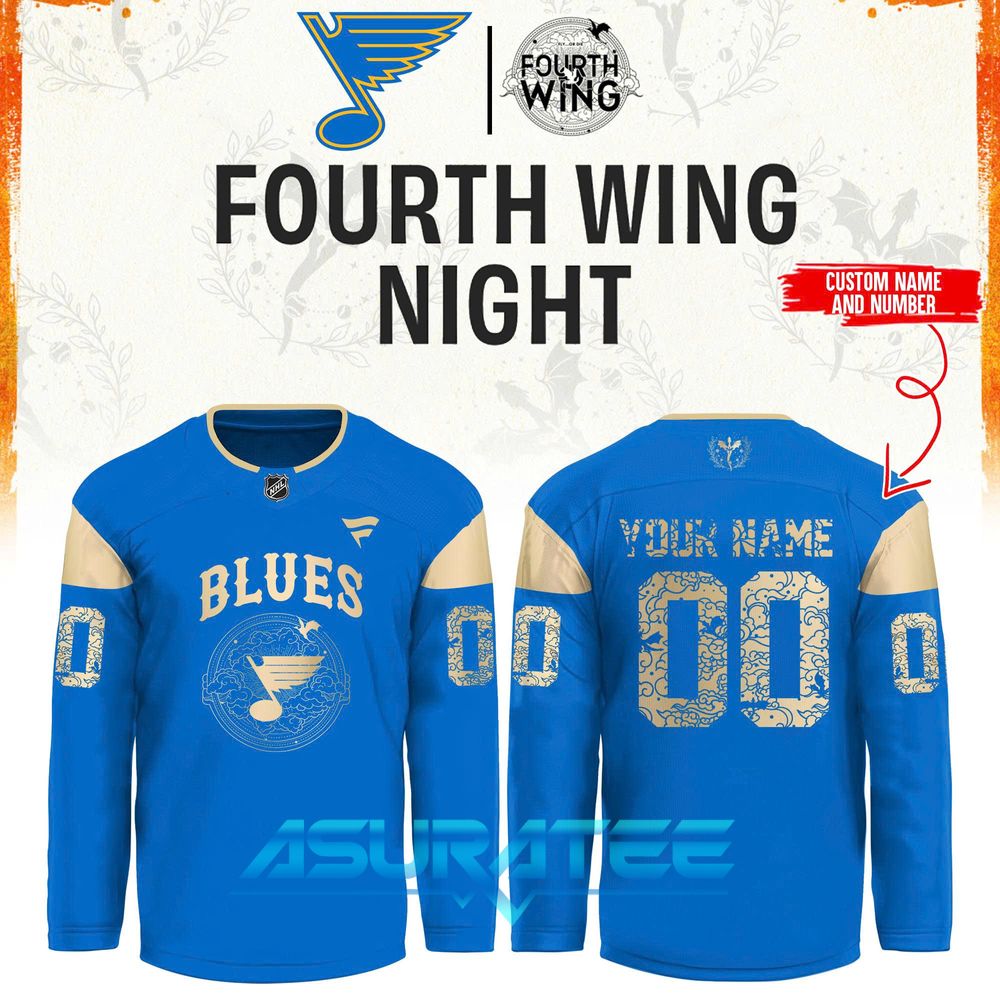 St. Louis Blues x Fourth Wing Night 2026 Hockey Jersey