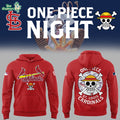 St. Louis Cardinals x One Piece Night Red Hoodie - Limited Anime Baseball Merch