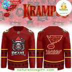 St Louis Blues Krampus Christmas Hockey Jersey NHL Holiday