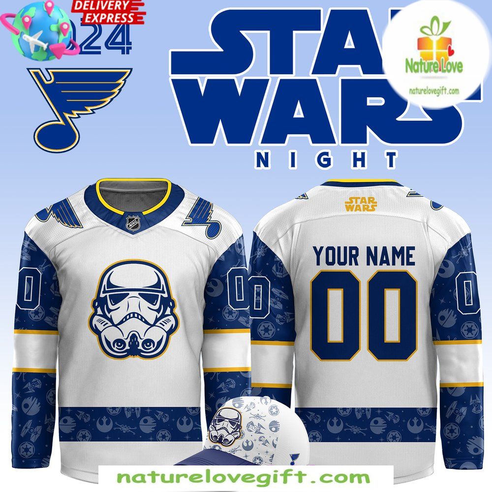 St Louis Blues Star Wars Night 2026 Hockey Jersey Custom