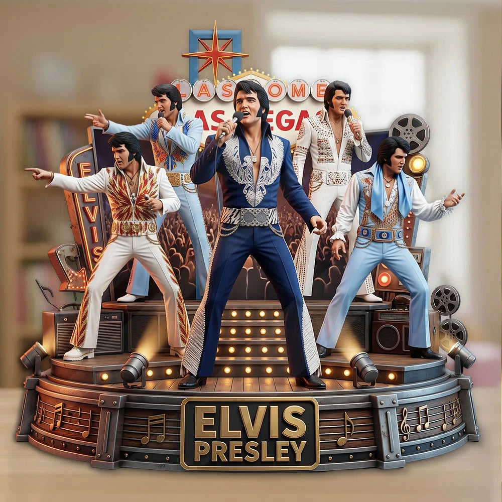 Elvis Presley Custom Shape Acrylic Plaque – TMTHU9322