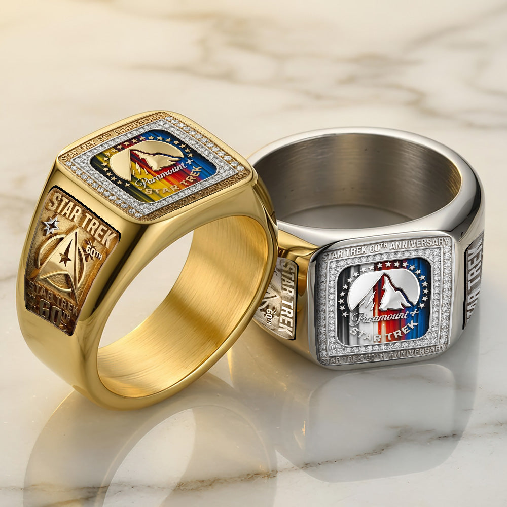 Star Trek 60th Anniversary 3D Engraved Ring – TMTHU6839