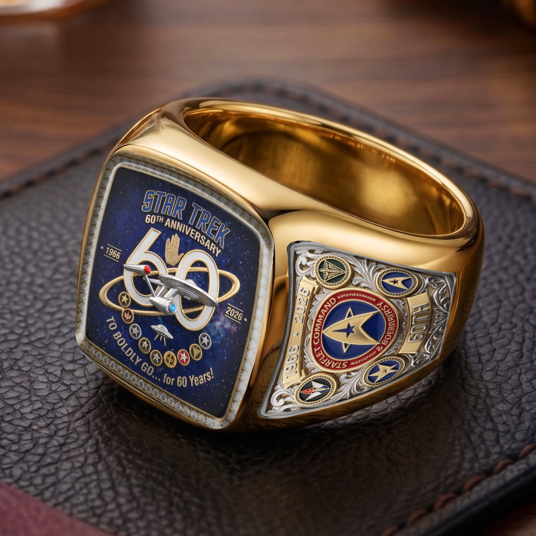 Star Trek 60th Anniversary 3D Engraved Ring – TMTHU7468