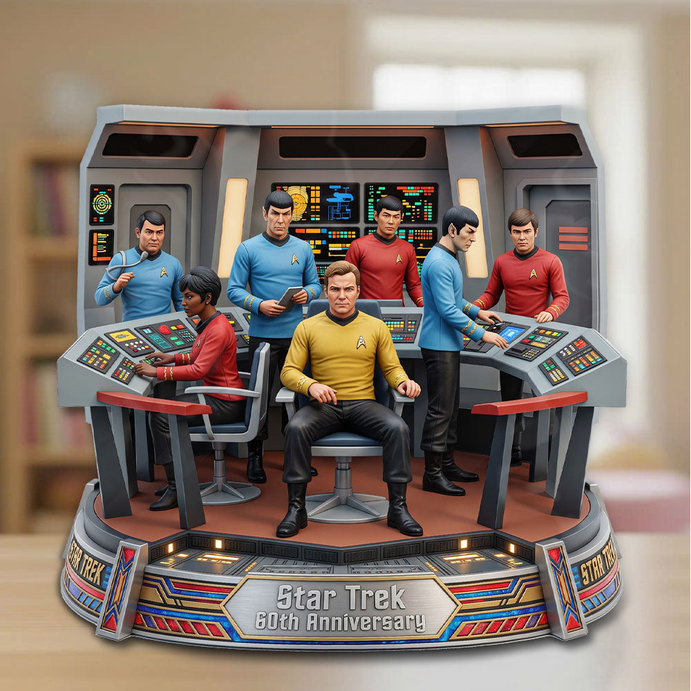 Star Trek 60th Anniversary Custom Shape Acrylic Plaque – TMTHU7952
