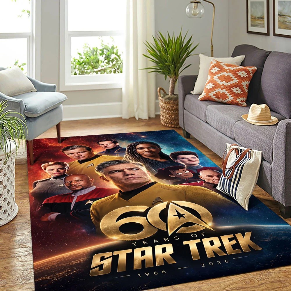 Star Trek 60th Anniversary Rectangular Rug – TMTHU9351