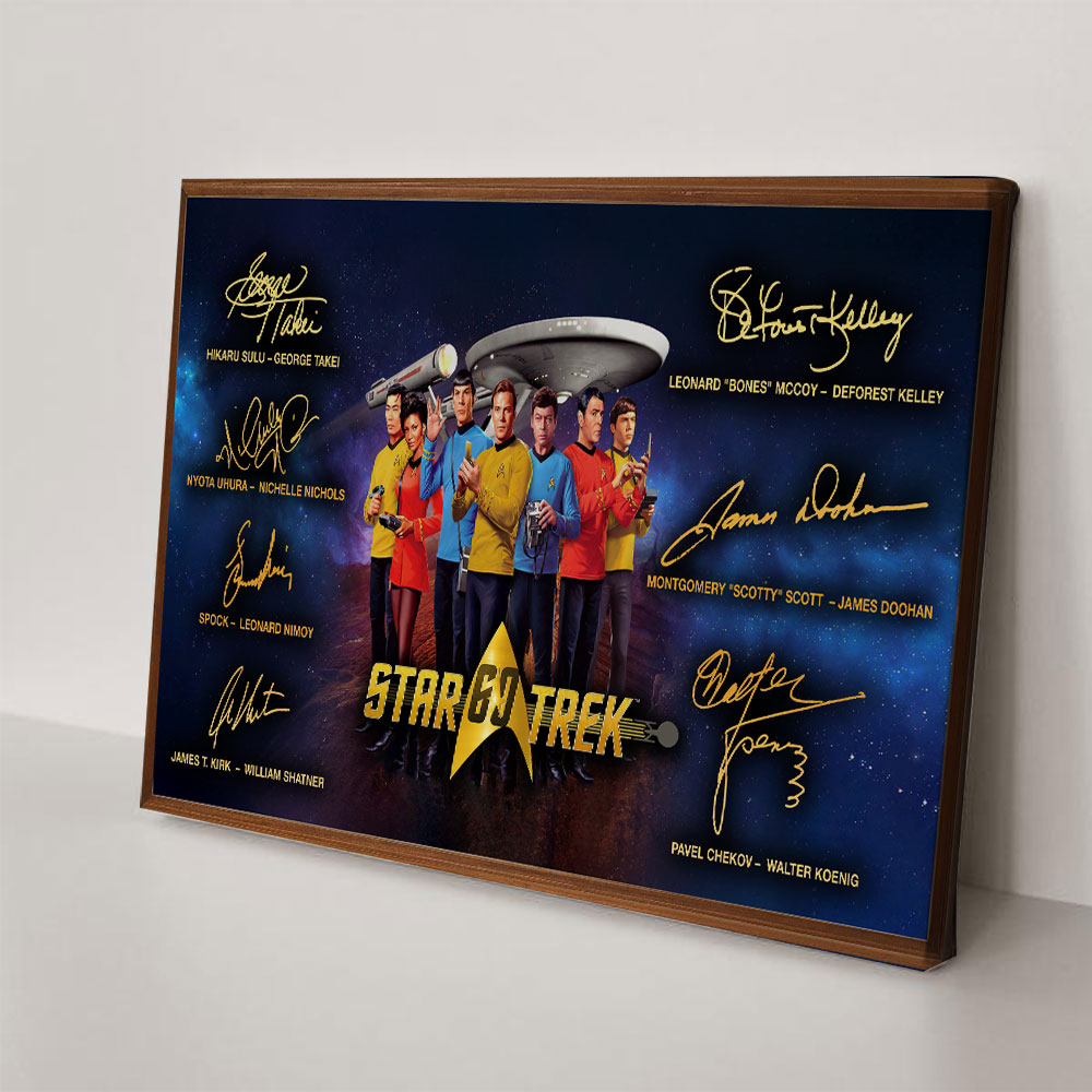 Star Trek 60th Anniversary Rectangle Canvas With Inner Frame – TMTHU3077
