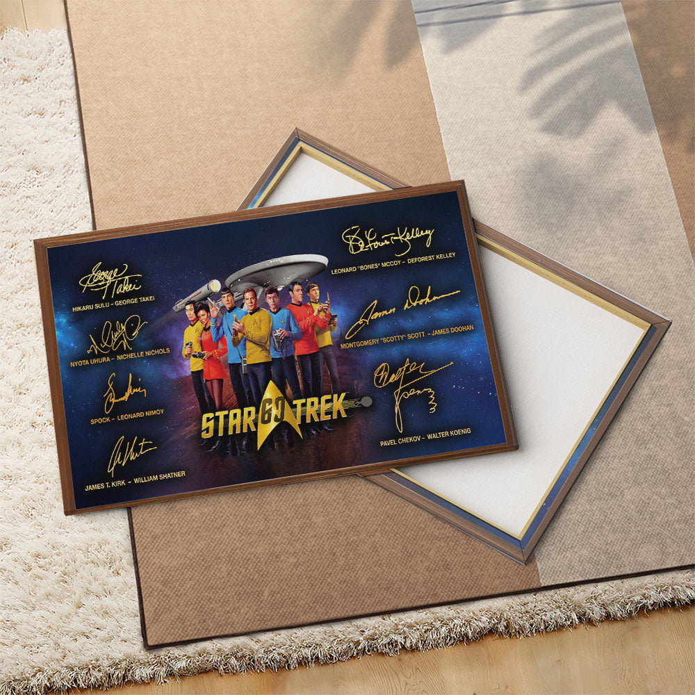Star Trek 60th Anniversary Rectangle Canvas With Inner Frame – TMTHU3077