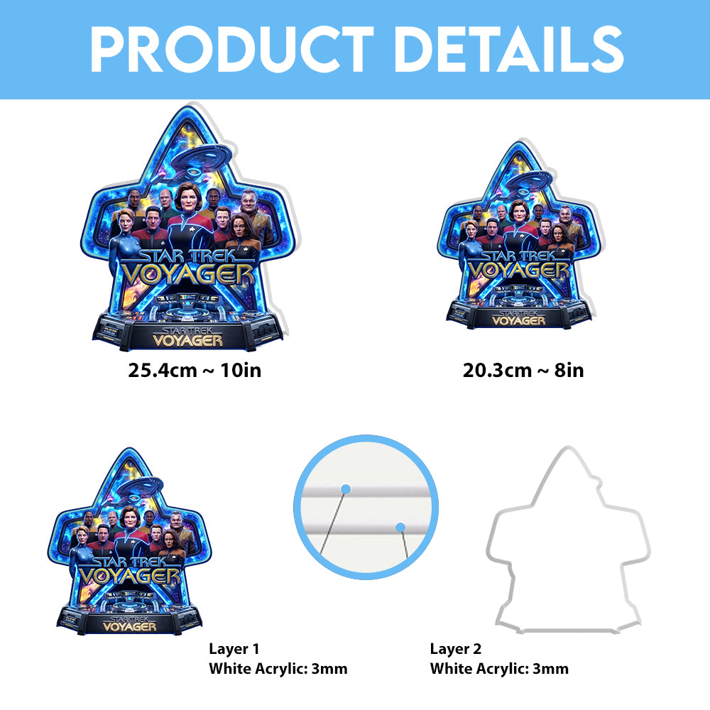 Star Trek Custom Shape Acrylic Light Box – TMTHU7953
