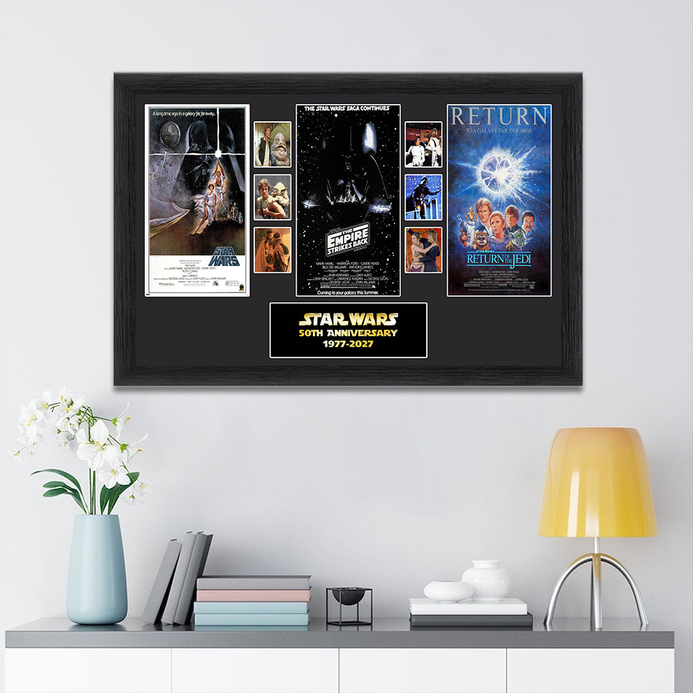 Star Wars 50th Anniversary 2027 Rectangle Canvas With Inner Frame – TMTHU5143