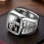 Star Wars 50th Anniversary 3D Engraved Ring – TMTHU7412