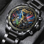 Star Wars 50th Anniversary Black Stainless Steel Watch - TMTHU7408
