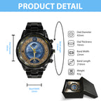 Star Wars 50th Anniversary Black Stainless Steel Watch - TMTHU7694