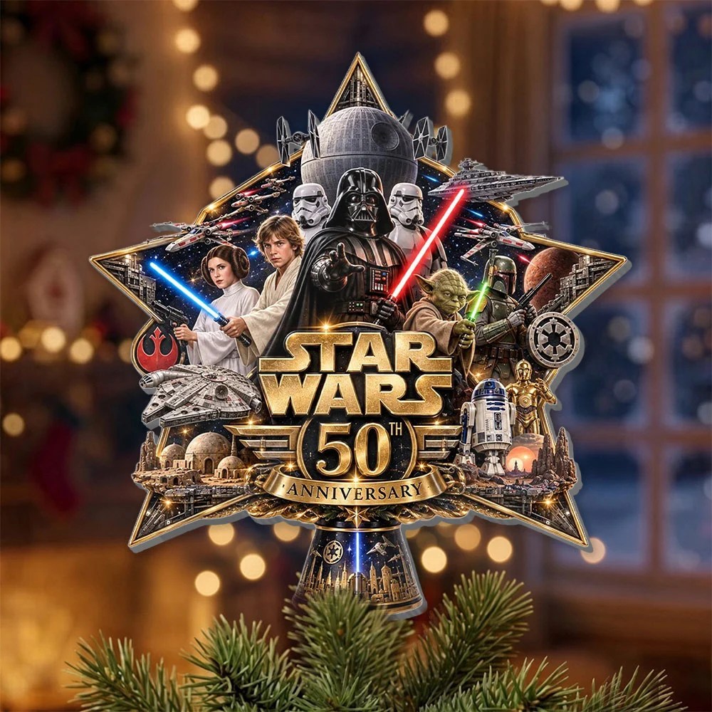 Star Wars 50th Anniversary Christmas Tree Topper – TMTHU9673