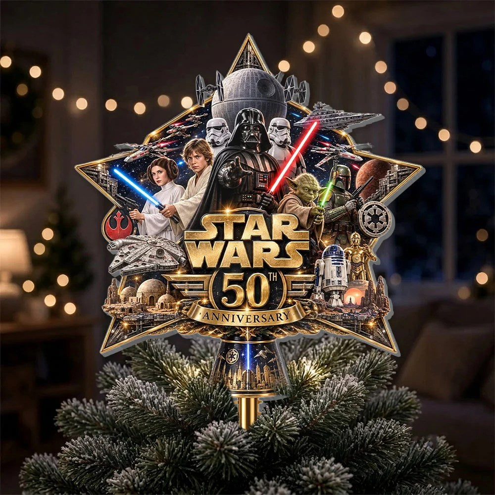 Star Wars 50th Anniversary Christmas Tree Topper – TMTHU9673