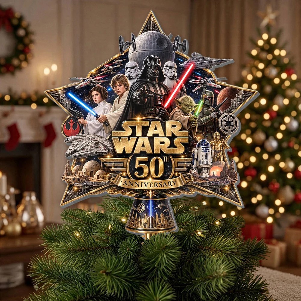 Star Wars 50th Anniversary Christmas Tree Topper – TMTHU9673