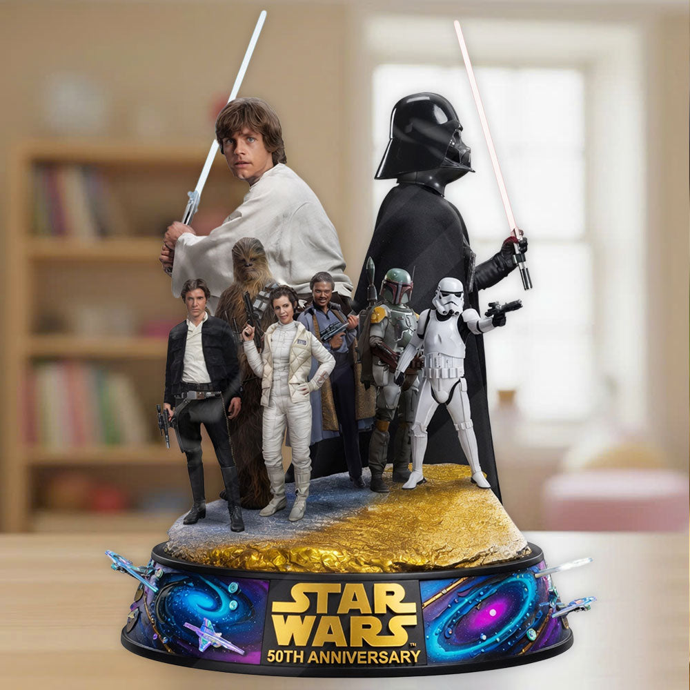 Star Wars 50th Anniversary Custom Shape Acrylic Plaque – TMTHU6648