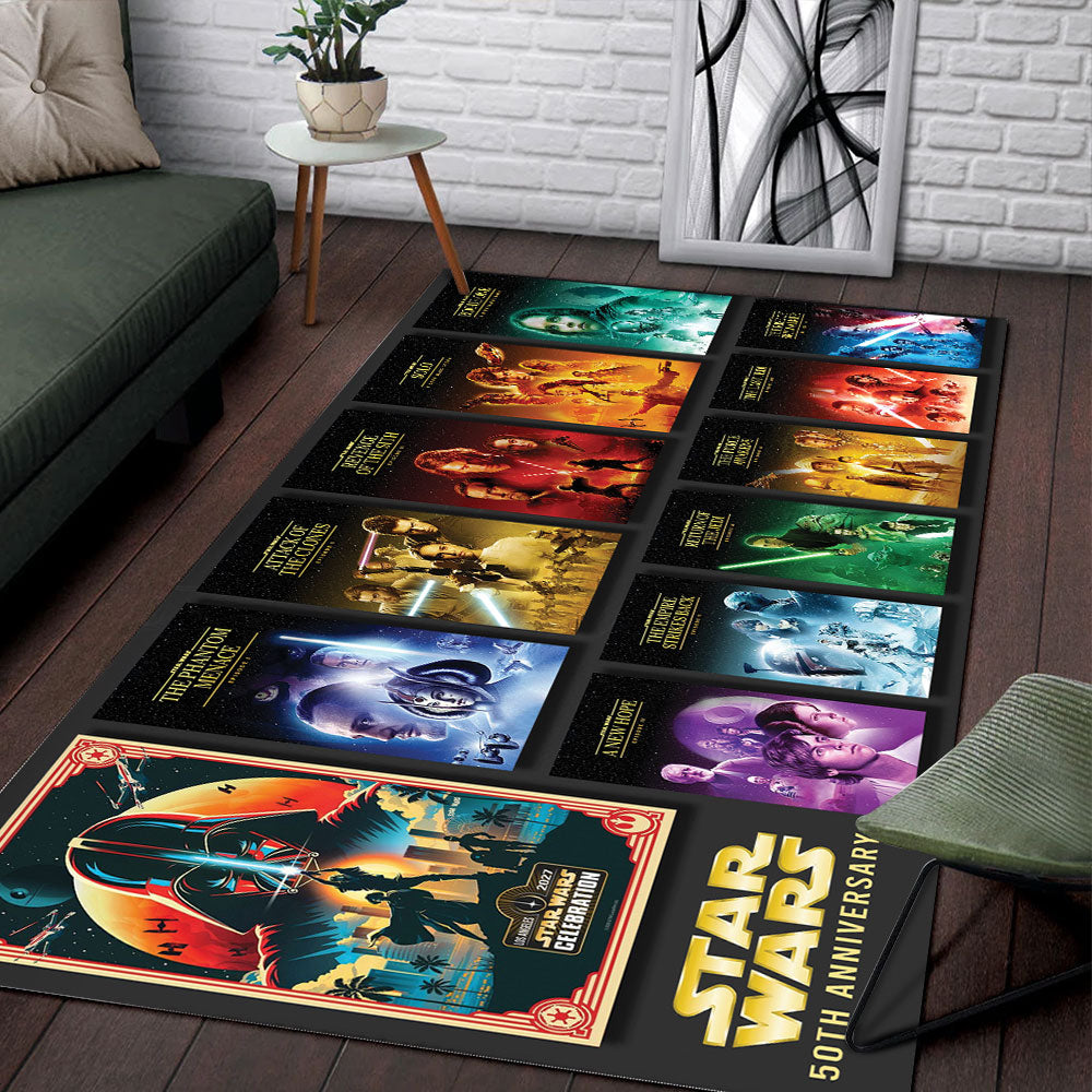 Star Wars 50th Anniversary Rectangular Rug – TMTHU7954