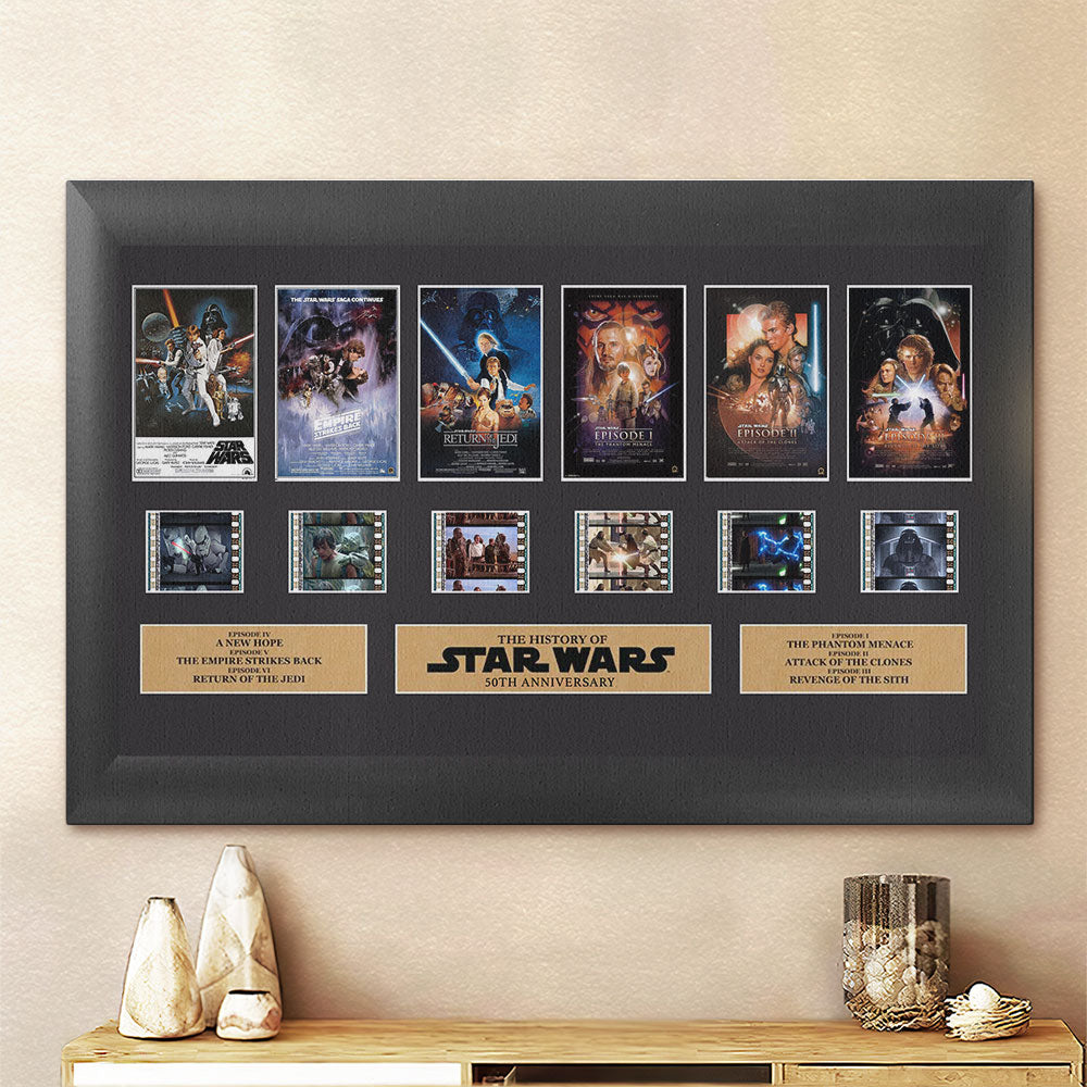 Star Wars 50th Anniversary Rectangle Canvas With Inner Frame – TMTHU4155