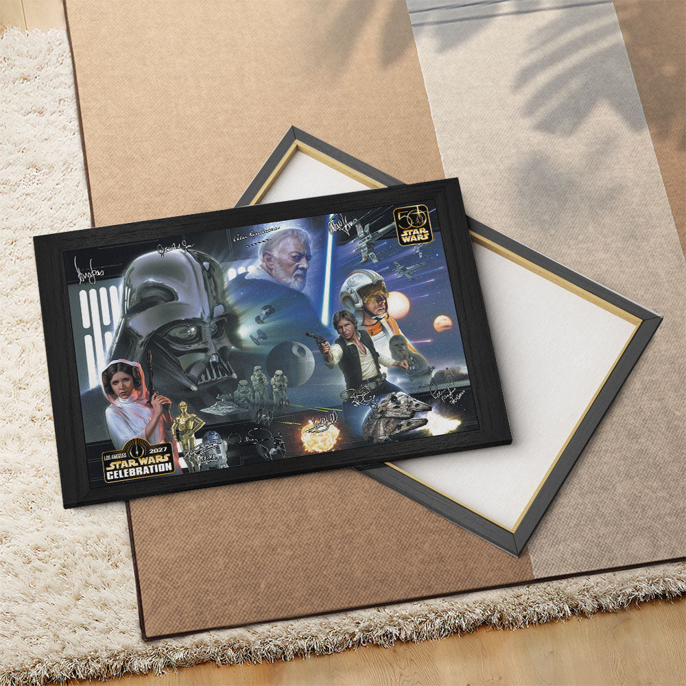 Star Wars 50th Anniversary Rectangle Canvas With Inner Frame – TMTHU6593