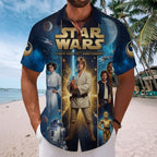 Star Wars 50th Anniversary Short Sleeve Button-Down Shirt – TMTHU7542