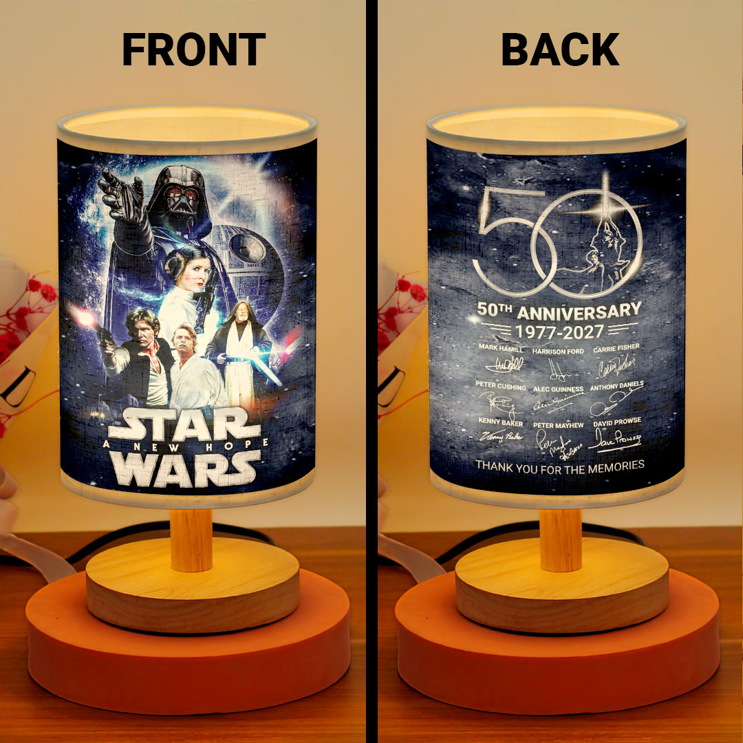 Star Wars 50th Anniversary Wooden Base Fabric Lamp – HOATT13857