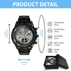 Star Wars Black Stainless Steel Watch - TMTHU7292