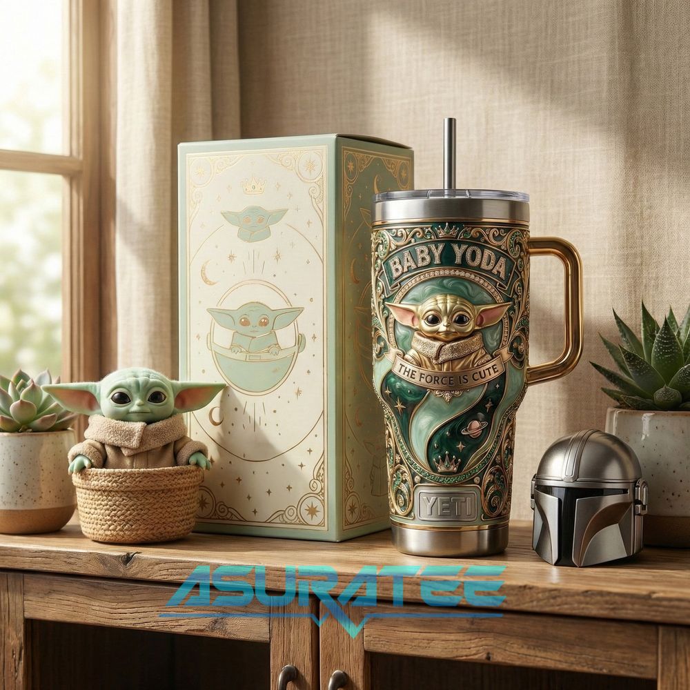 Star Wars Baby Yoda The Force is Cute YETI Tumbler
