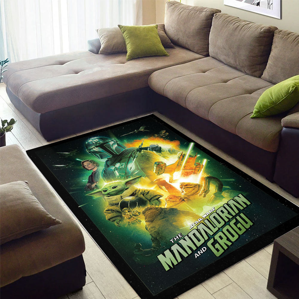 Star Wars: The Mandalorian and Grogu Rectangular Rug – TMTHU6830
