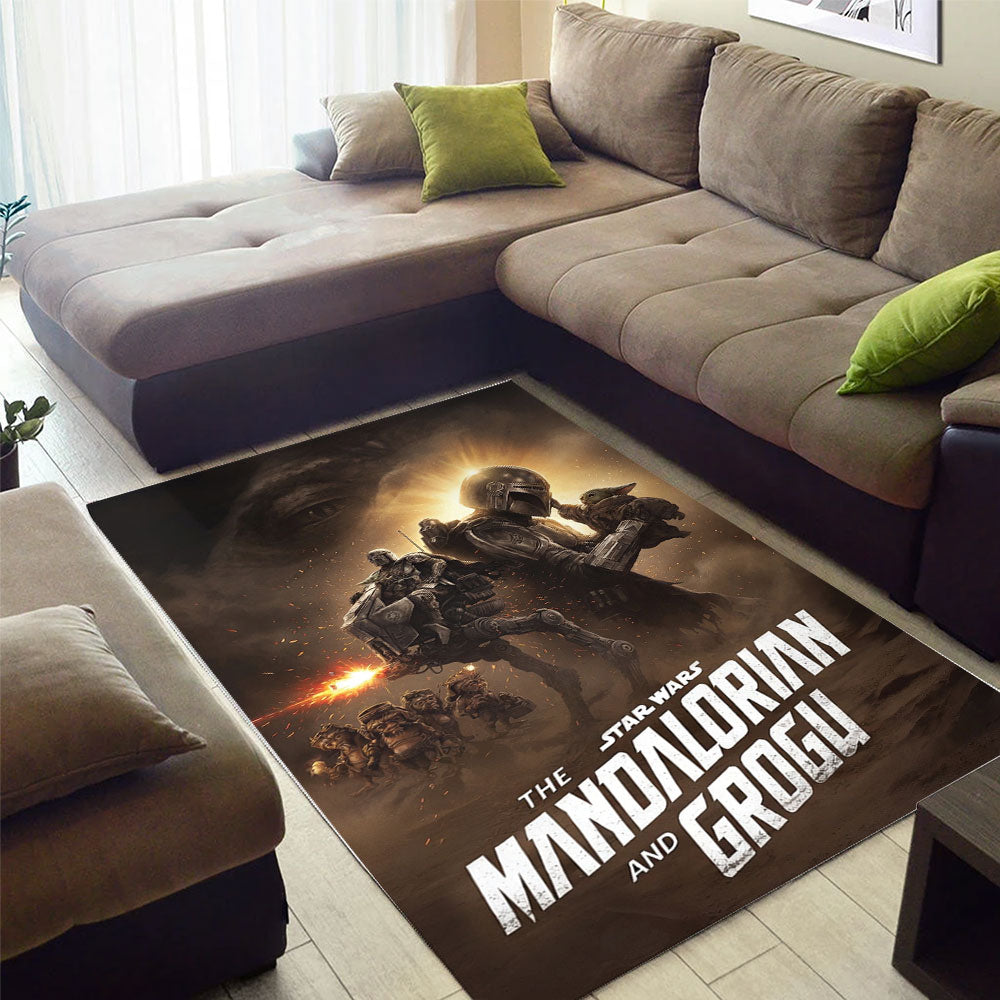 Star Wars: The Mandalorian and Grogu Rectangular Rug – TMTHU6845