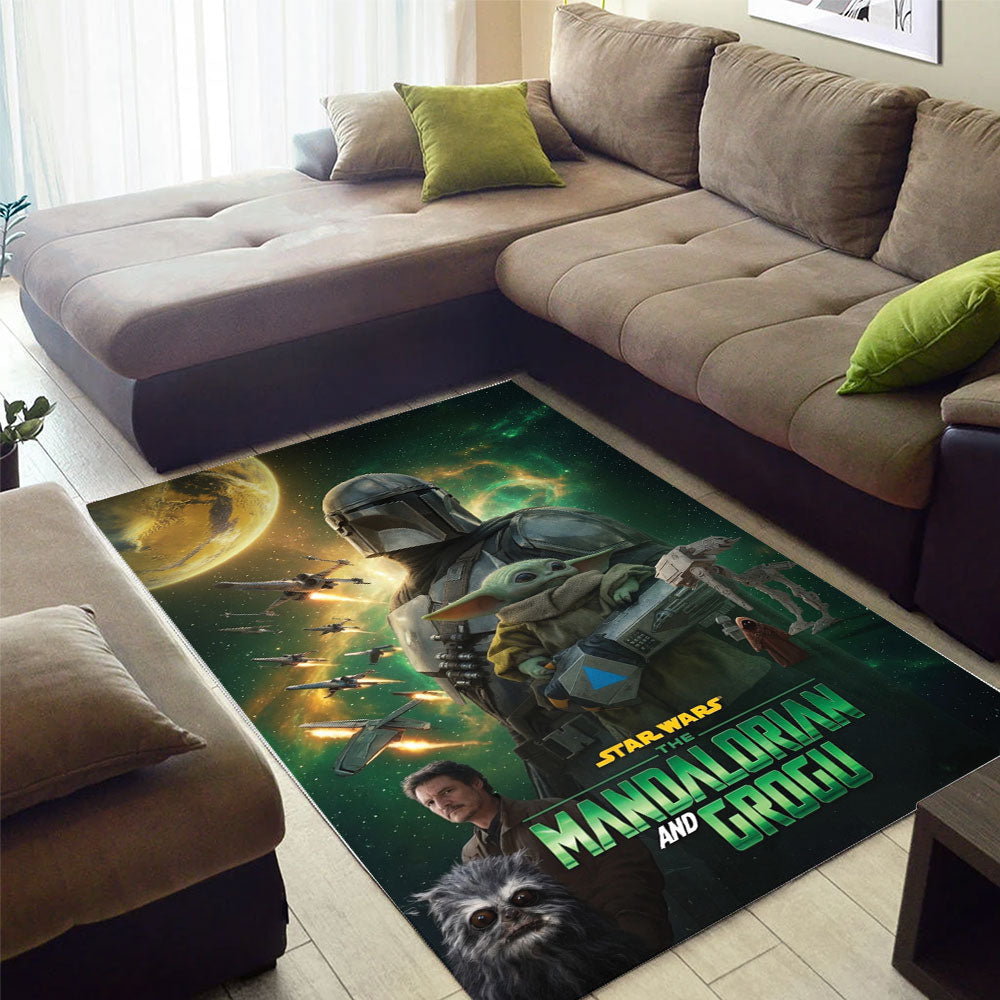Star Wars: The Mandalorian and Grogu Rectangular Rug – TMTHU6951